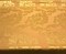 1 Yard Orange Gold Jacobean Reversible Drapery Upholstery Fabric Polyester Medium Weight 56 Inches Wide